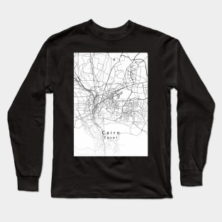 Cairo Egypt City Map Long Sleeve T-Shirt